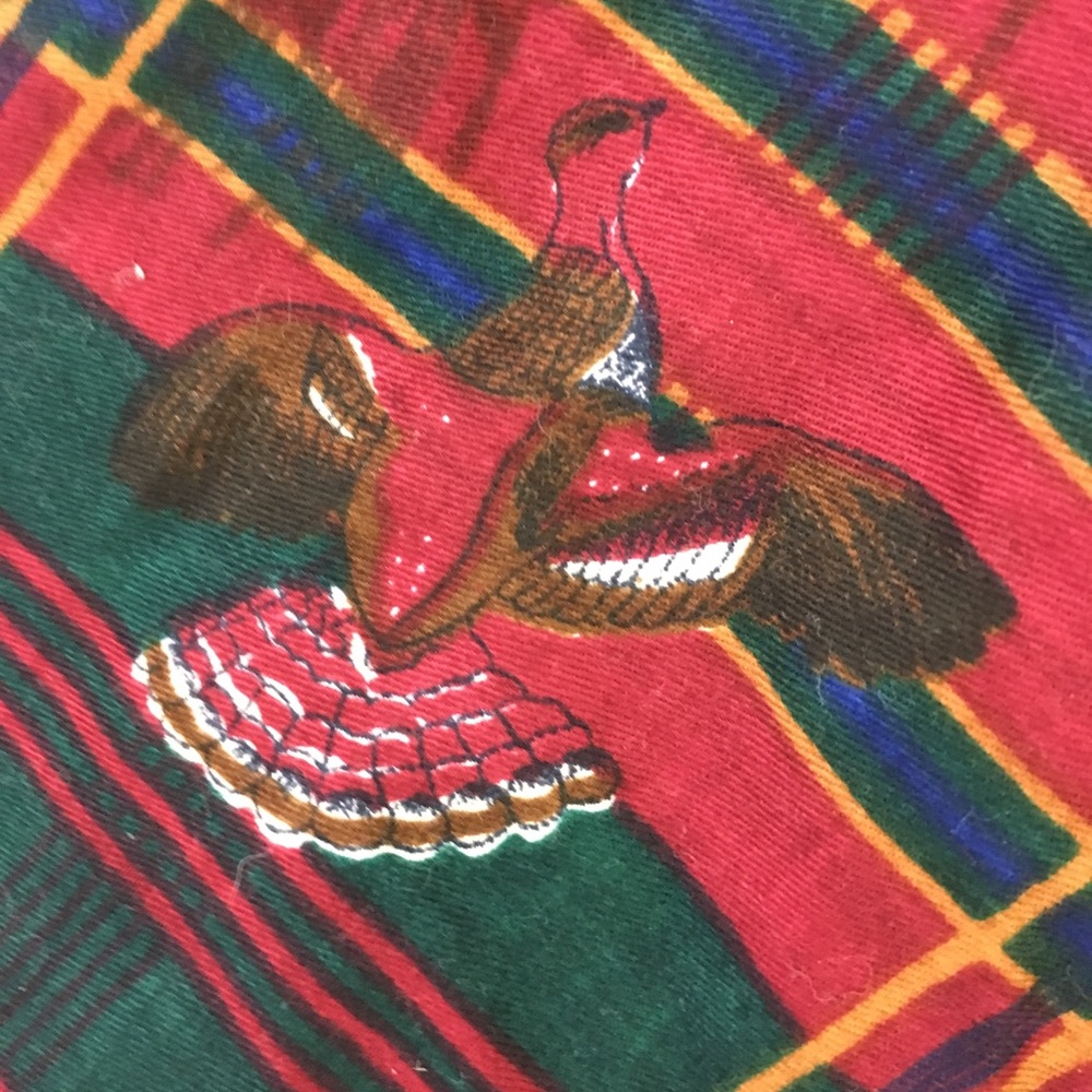 🐕SOLD🦆VTG Dogs Hunting Birds Wrap Skirt - Picture 3 of 8
